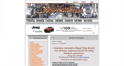 Desktop Screenshot of labellasautorepair.com